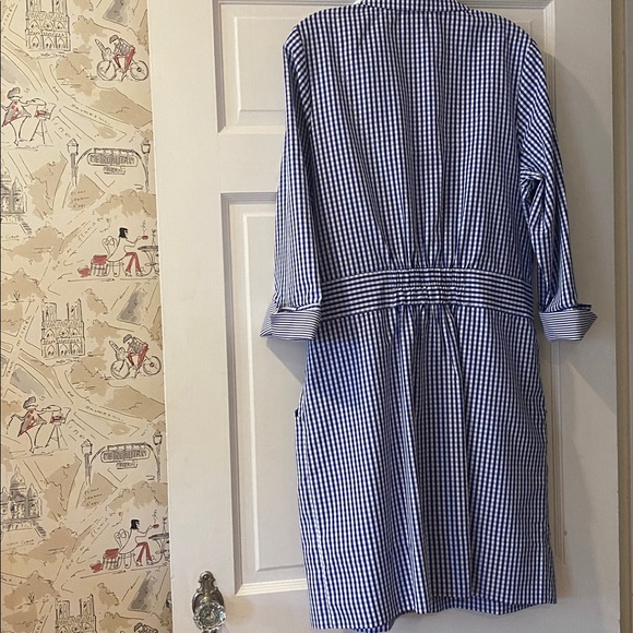 NWOT. Gretchen Scott Checkered Cotton Shirt Dress. Sz. XL - Picture 9 of 11